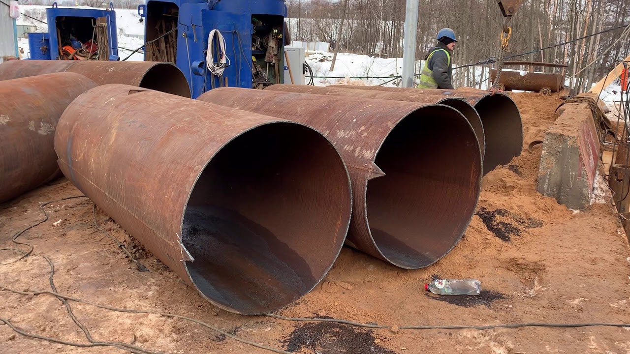 Строительство водопровода - YouTube