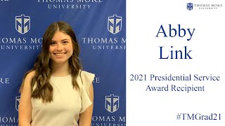 2021 Commencement - Presidential Service Award - Abby Link