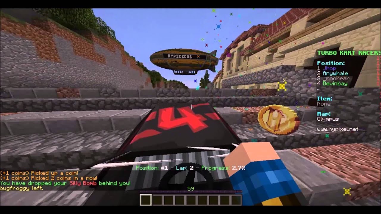 Hypixel- Turbo Kart Racers!-  All 5 maps