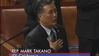 Rep. Mark Takano Leads the House of Representatives in the Pledge of Allegiance