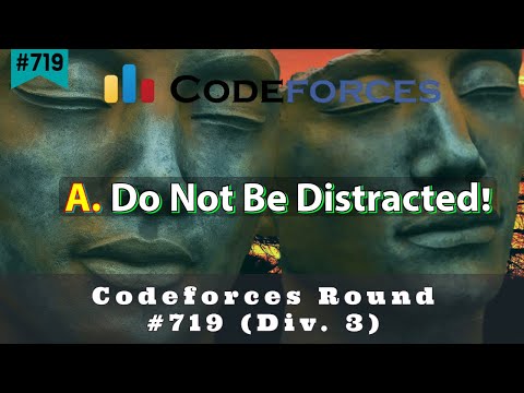 A. Do Not Be Distracted! | Codeforces Round #719 (Div. 3) | sKSama Hindi Video Editorial