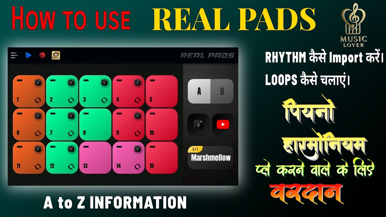 How to use real pads. A to Z information with examples.