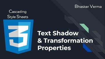 CSS Tutorial for beginners in Hindi #27| Text Shadow & Transformation Properties.