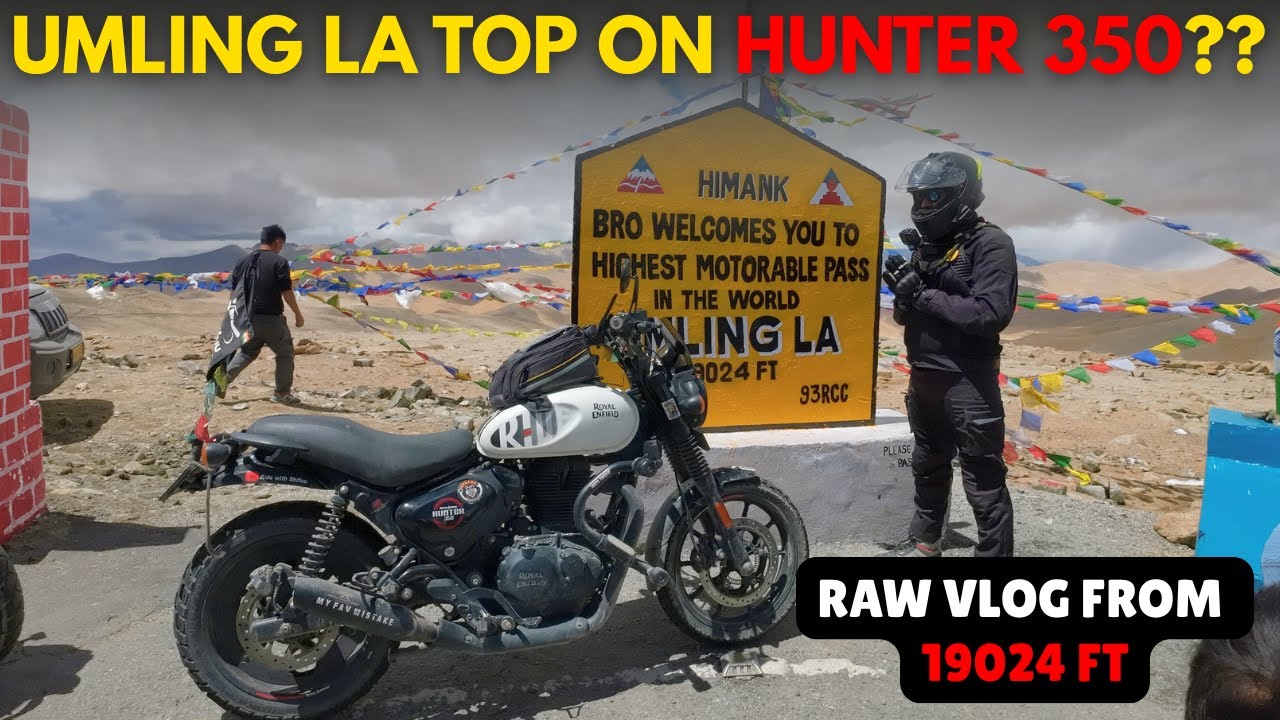 Umling La Paas on Hunter 350 | Hanle to Umling La Top