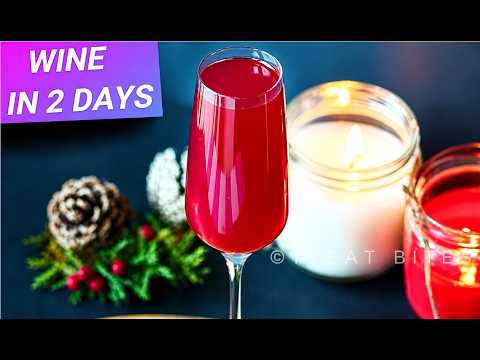 Wine in 2 days Hindi | 2 दिन में वाइन बनाये |  Instant Grape Wine Recipe  | Red Wine