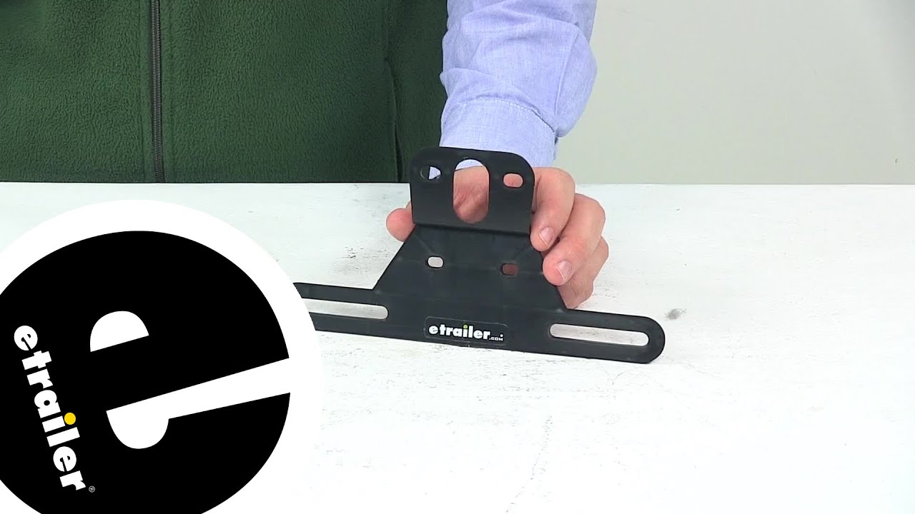 etrailer | Trailer License Plate Mount Bracket, Angled, Rust Proof Polymer Review