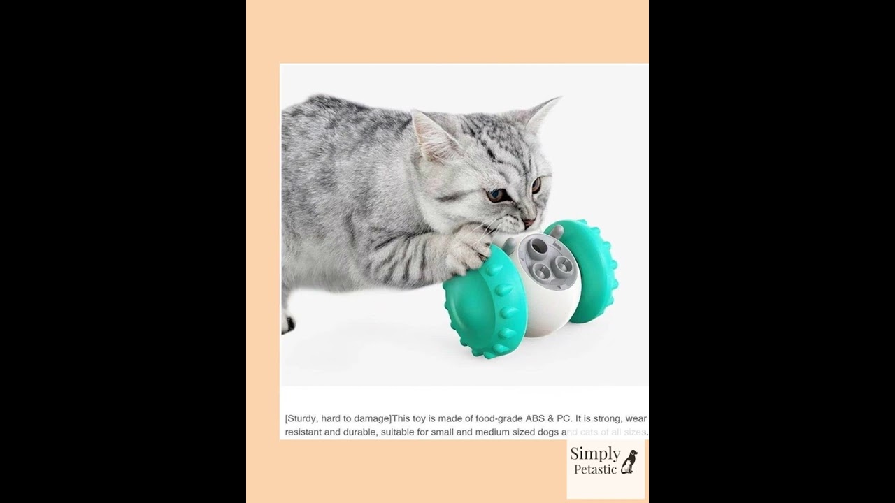 Dog Treat Ball IQ Training Treat Dispensing Dog Toys Interactive Food Puzzles Ball for Dogs Cats ...