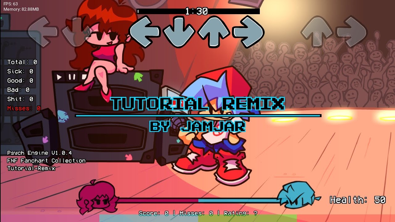 FNF Psych Engine | Tutorial JamJar Remix charted - YouTube