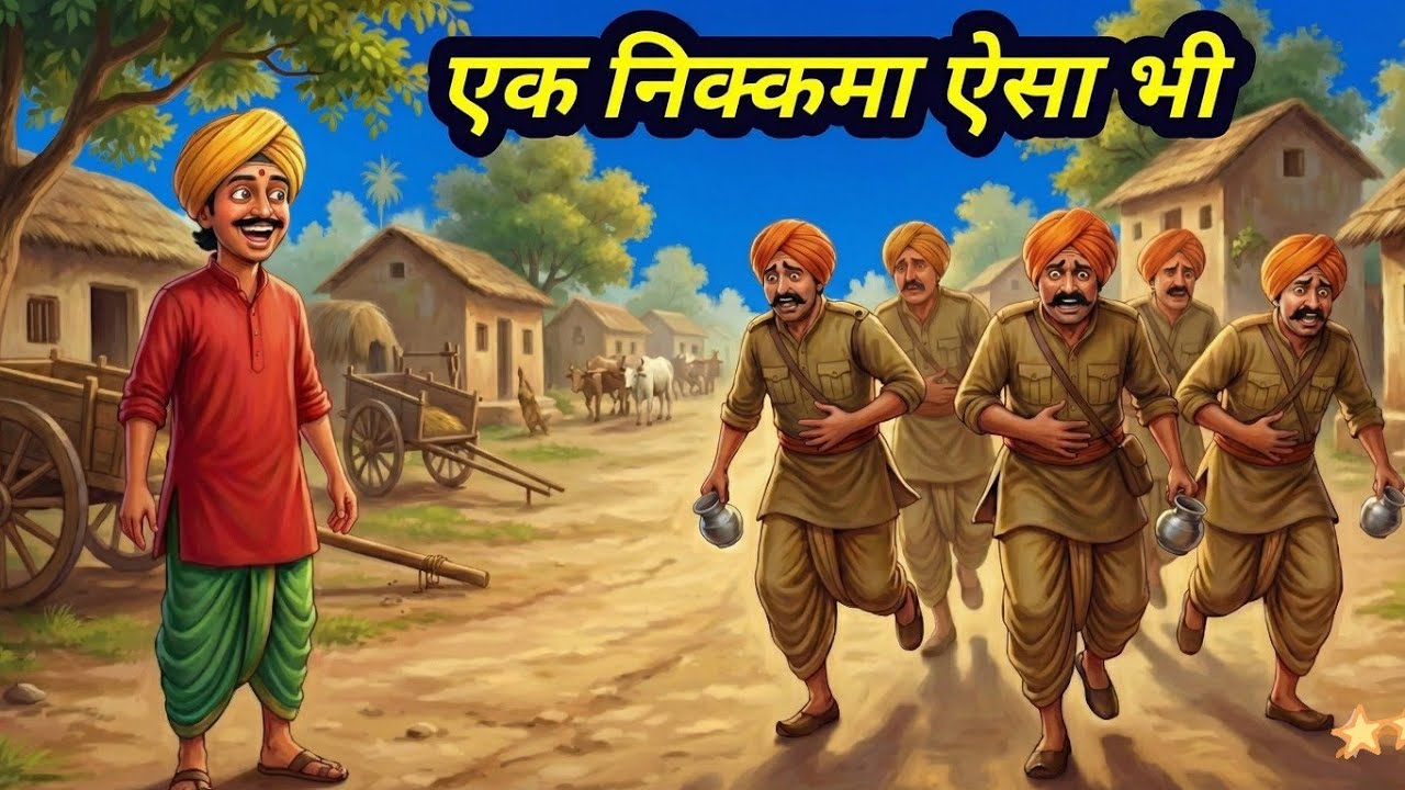 वैद्य जी का जादुई  चूर्ण और भागता हुआ दुश्मन। एक दवा दो निशाने गधा और दुश्मन। हिंदी लोककथा। 