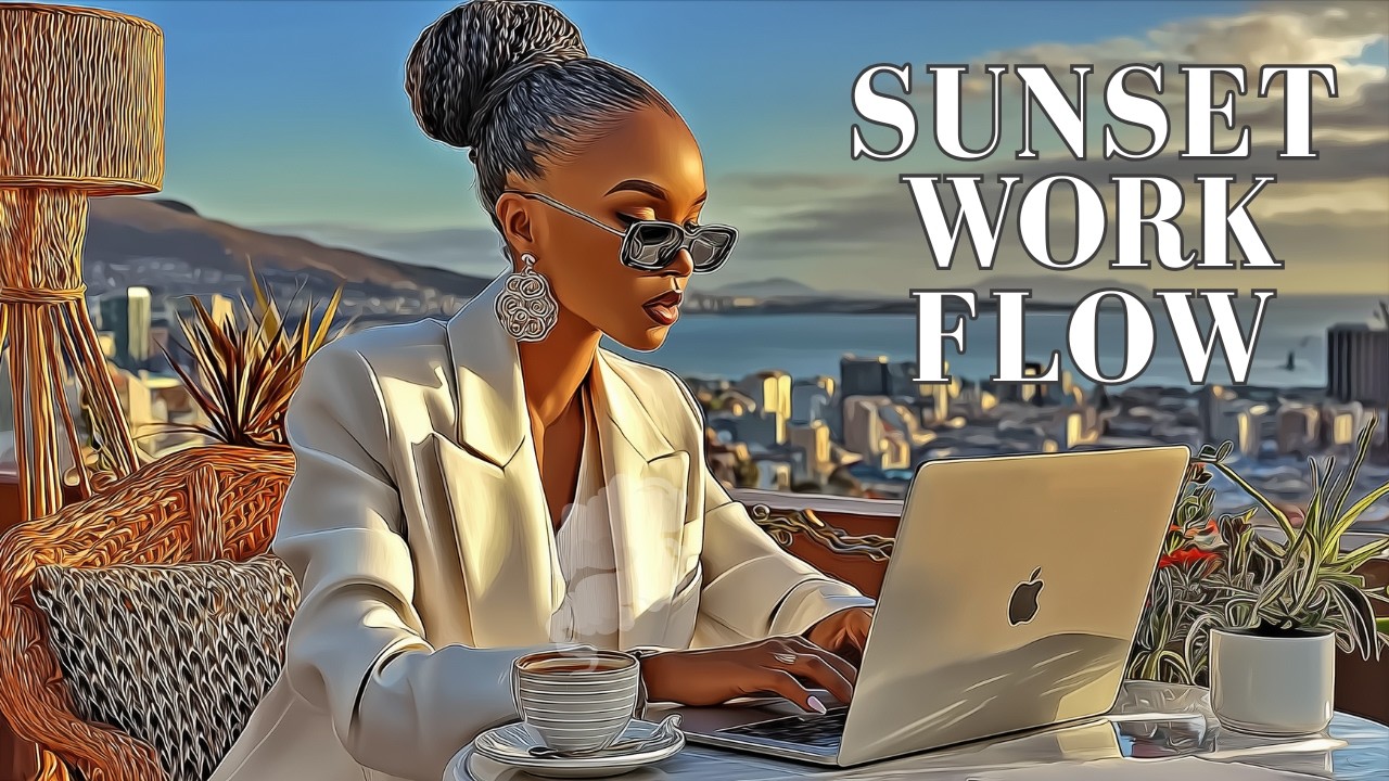 Sunset Work Flow | Relaxing Lofi for Work & Study