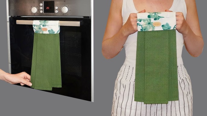 Sewing Tutorial: Kitchen Towels With Button Loop Hook