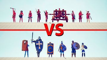 ARCHERS Team vs SHIELD Team - Totally Accurate Battle Simulator TABS