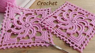 НЕВЕРОЯТНО КРАСИВЫЙ КВАДРАТНЫЙ МОТИВ КРЮЧКОМ 💕The PRETTIEST Crochet Square I’ve Ever Made 💕