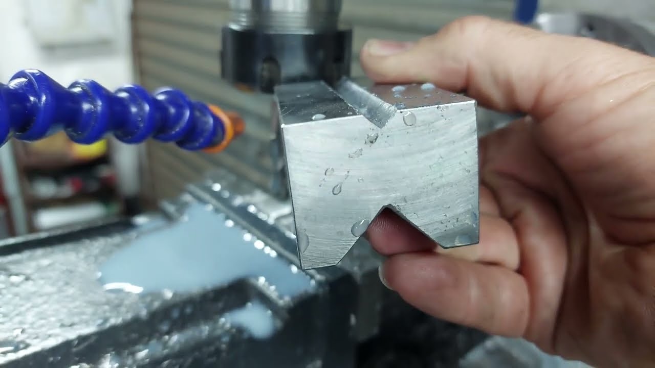 Making a Mill Vise V-block.