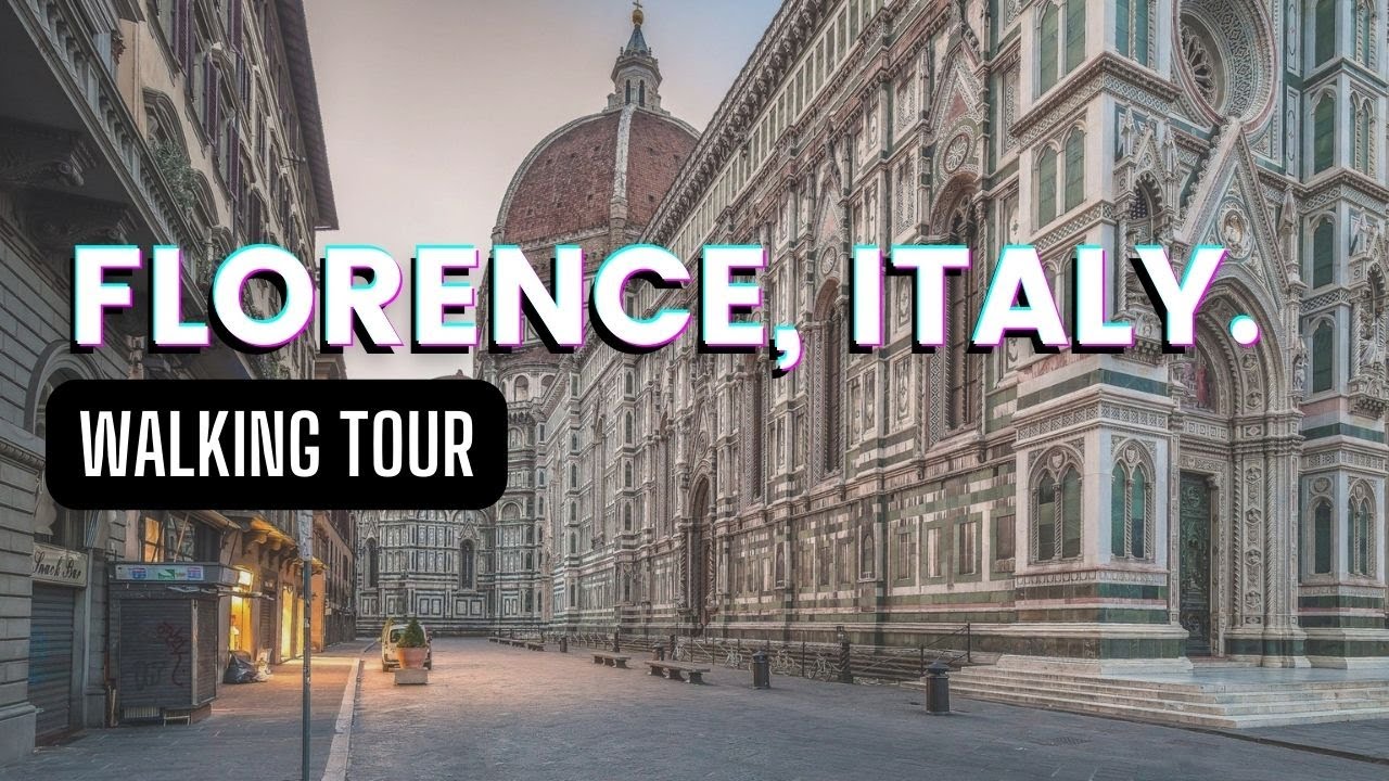 Florence, Italië | Cathedral | Stadswandeling 4K