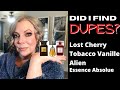 Did I Find DUPES?? | Tobacco Vanille, Lost Cherry, Alien Essence Absolue | Perfume Collection 2020