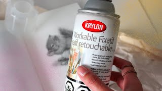 SMUDGE-PROOF Your Drawings | Krylon Workable Fixatif