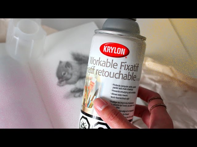 SMUDGE-PROOF Your Drawings  Krylon Workable Fixatif 