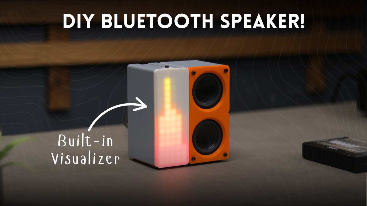 DIY Bluetooth Speaker With Built-in Visualizer! | 3D Printed
