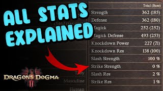 All Stats Explained Dragon Dogma 2