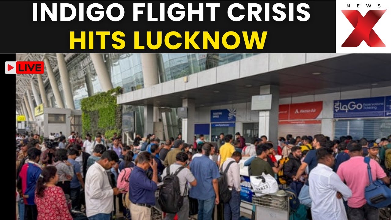 Chaos at Lucknow Airport LIVE : Passengers Still Stranded Amid IndiGo Flight Crisis