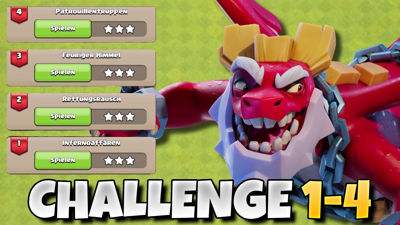 Heldenkampagne | Einfache 3 Sterne auf Herausforderung 1 - 4!