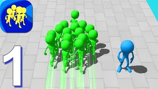 Crowd Runners - Gameplay Walkthrough Part 1 (Android,iOS) screenshot 2