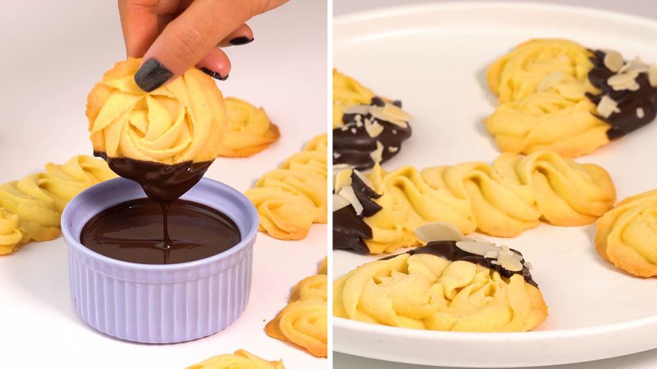 Chocolate Dipped Cookies | So Yummy Cake Hacks Ideas | Creative Cakes | 