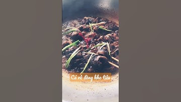 Cá rô đồng kho tiêu,bữa cơm gia đình