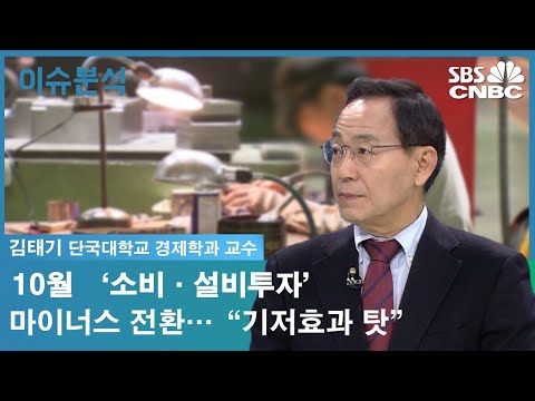 [이슈분석] 10월 ‘소비·설비투자’ 마이너스 전환…“기저효과 탓”