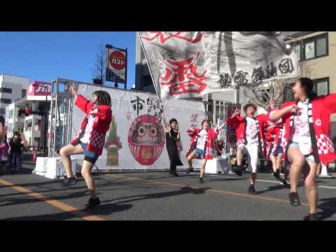 高崎だるま市(20190101_バブル)襲雷舞踊団