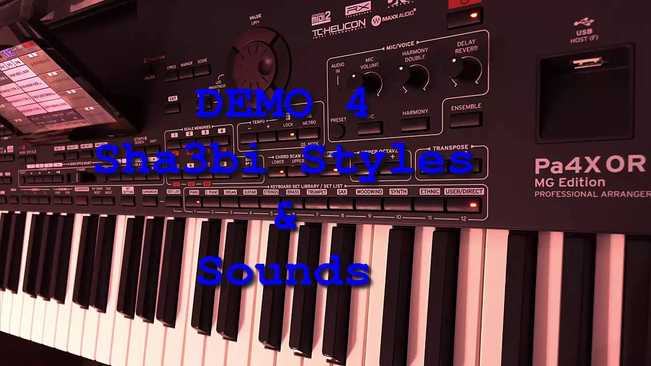 Korg PA4X OR DEMO 4 SHA3BI STYLES & SOUNDS