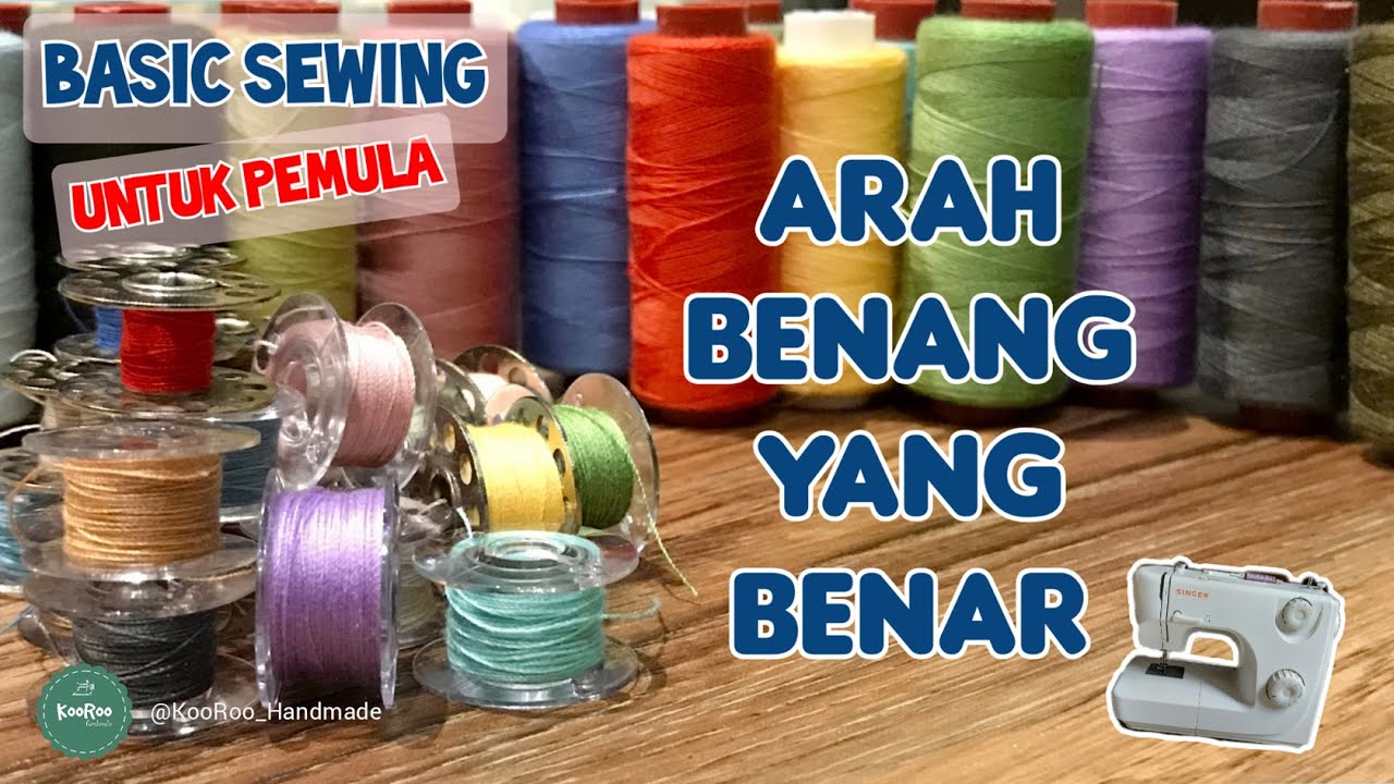 CARA MEMASANG BENANG PADA MESIN JAHIT PORTABLE | UNTUK PEMULA | EVY SEW