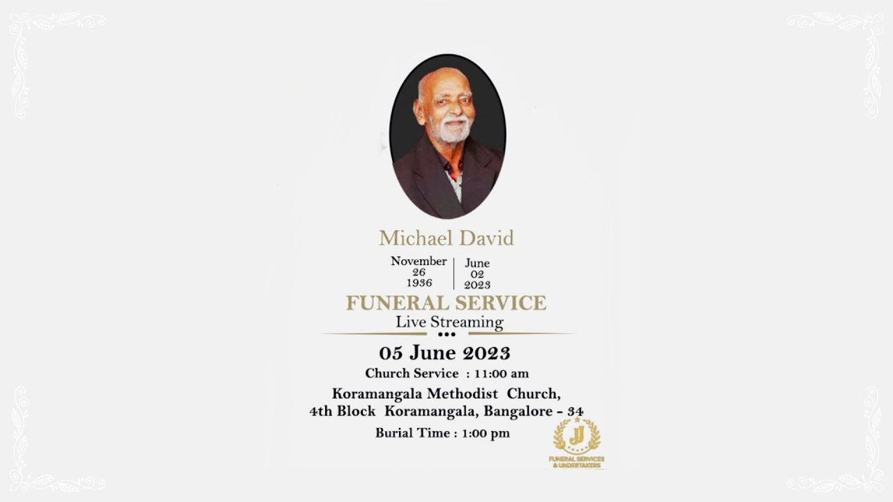 Michael David || Funeral Service - YouTube