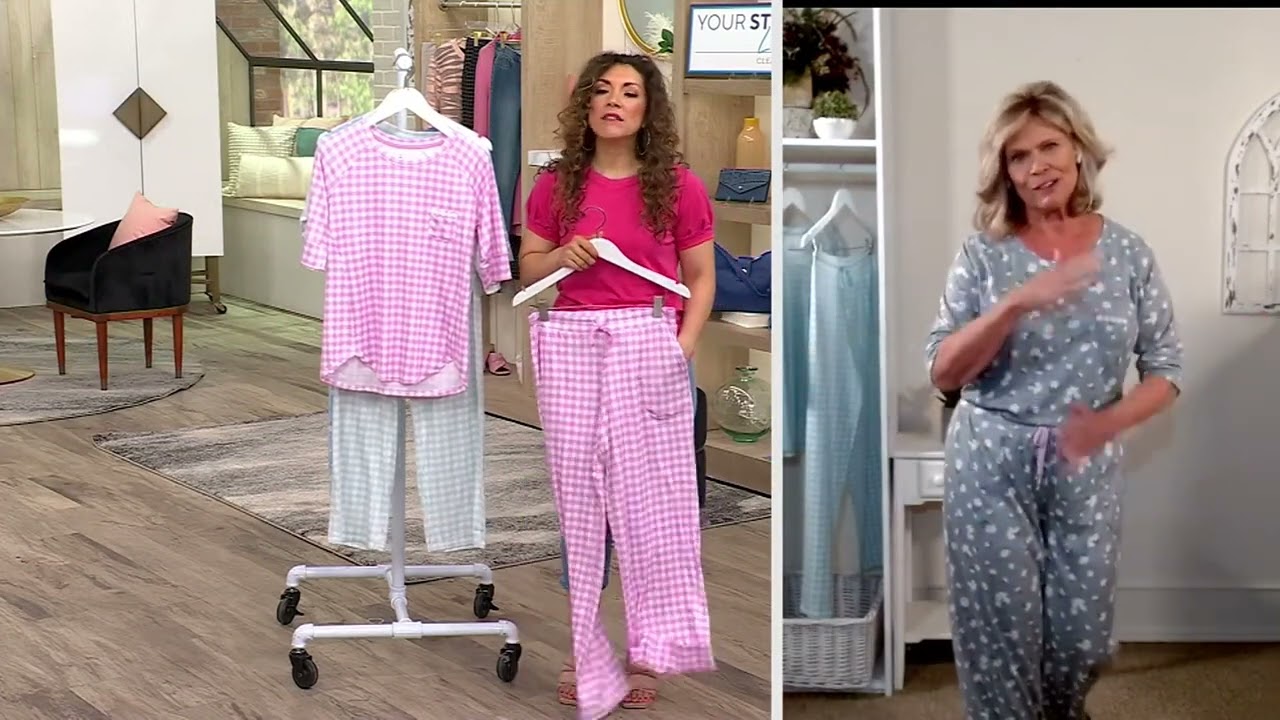 Cuddl Duds Sound Sleep Elbow Top Long Pant Pajama Set on QVC