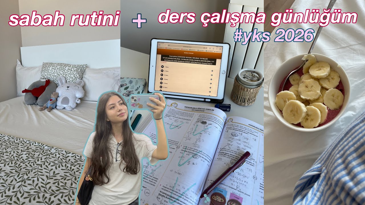 sabah rutinim + ders çalışma günlüğüm yks26*