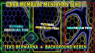 Cara Membuat Mentahan Teks Berwarna Dan Background Keren | Di Alightmotion