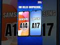 UM DELES SURPREENDE... SAMSUNG A14 5G VS  SAMSUNG A17 5G #smartphone #technology #shorts #samsung