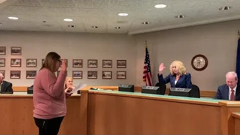 Watch now: Mayor Charlene Klein sworn in to second...