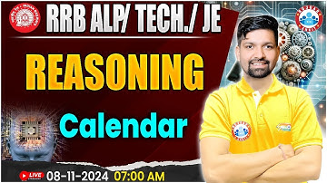 RRB ALP, Technician Reasoning | RRB JE Reasoning | Calendar Reasoning Class | by Sandeep Sir