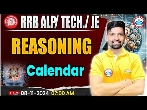 RRB ALP, Technician Reasoning | RRB JE Reasoning | Calendar Reasoning Class | by Sandeep Sir