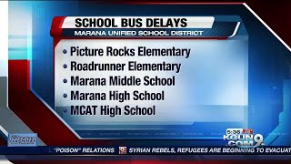 Road closures may cause school bus delays Monday