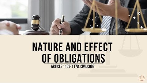 The Law on Obligations and Contracts - Article 1164 Different kinds of fruits; right of creditor