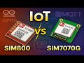 SIM800L vs SIM7070G: Comparativa IoT, MQTT y Node‑RED