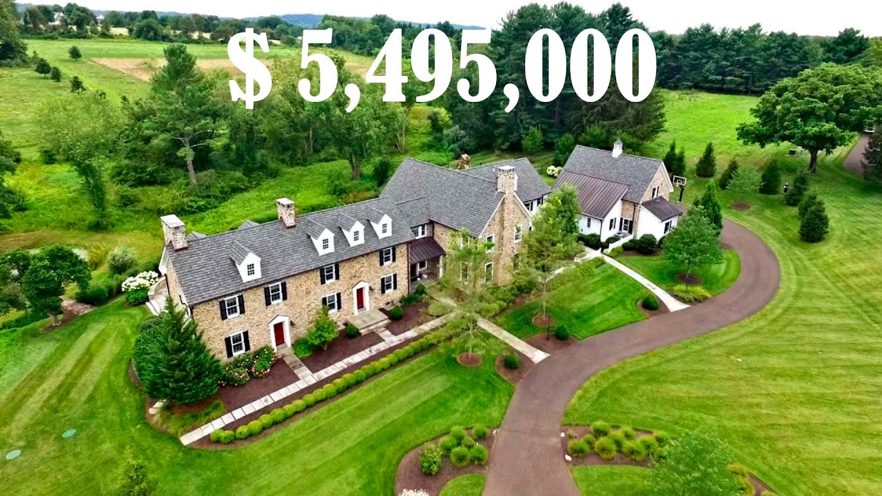  5,495,000 Luxury Home in Pennsylvania Tour of an expensive mansion
