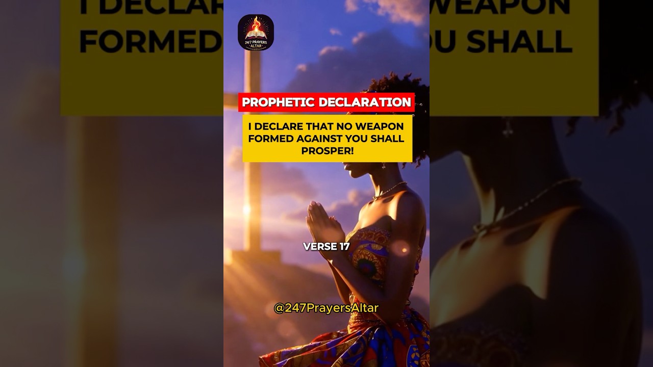 No Weapon Formed Against You Shall Prosper | Prophetic Prayer Short | 247 Prayers Altar