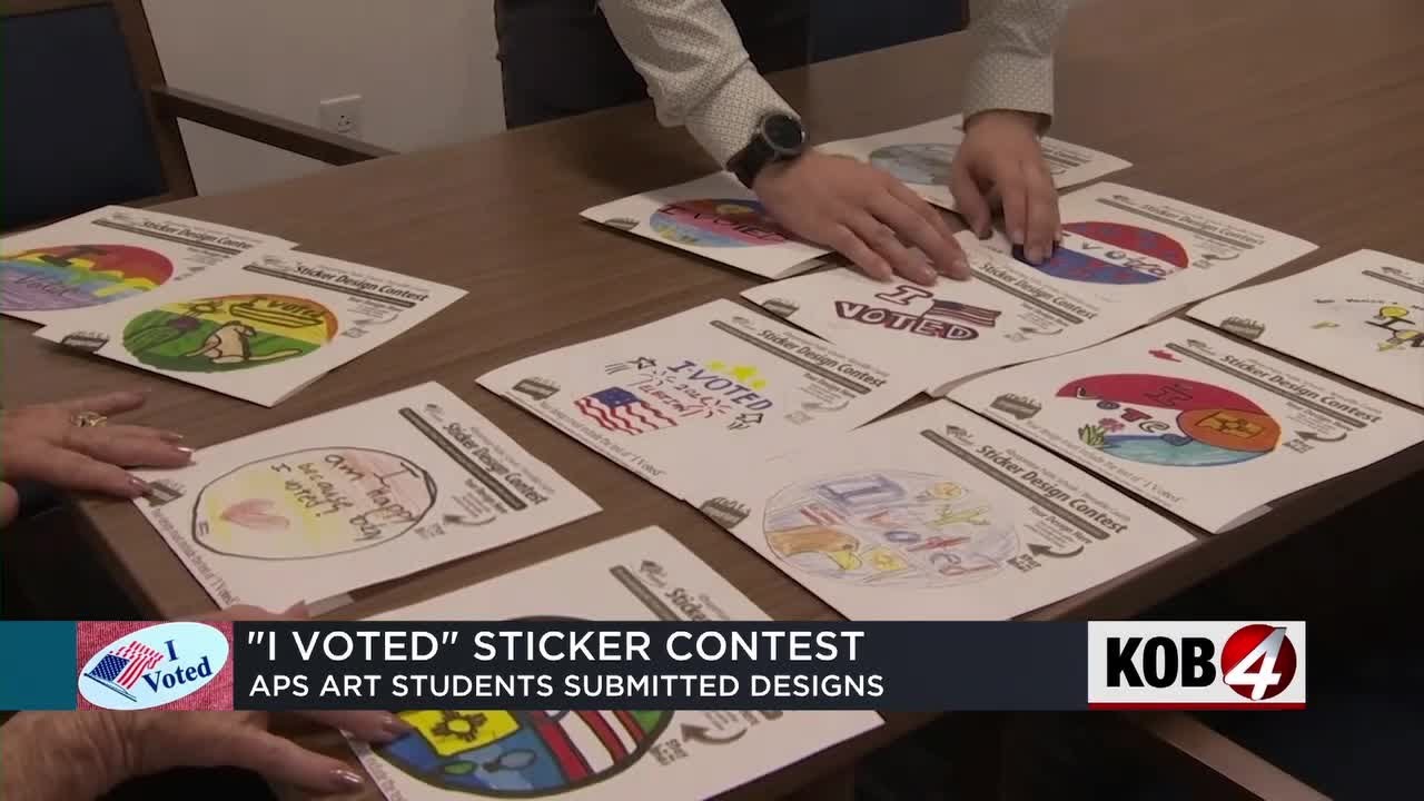 Albuquerque students design 'I Voted' stickers for 2024 election