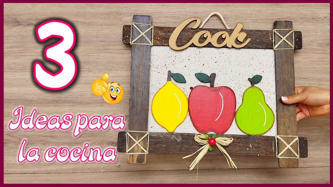 3 LINDAS IDEAS PARA DECORAR LA COCINA - Crafts for the kitchen ...