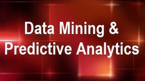 MicroStrategy - Data Mining & Predictive Analytics - Online Training Video by MicroRooster