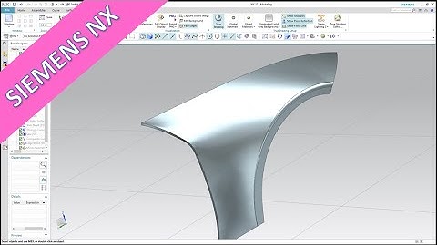 Car Fender - Kotflügel - Siemens NX 12 Training - Surfaces